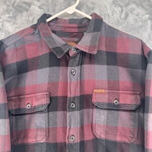 Orvis Mens Classic Collection Flannel Plaid Button Down Shirt Long Sleeve XXL
